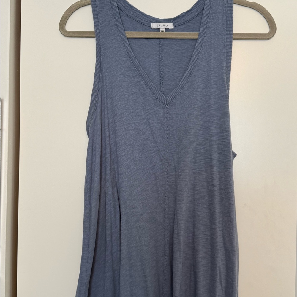 Z Supply Slate Blue Midi Dress